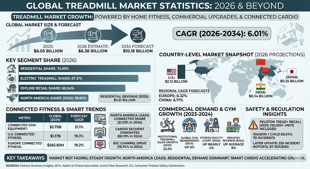 treadmill market statistics